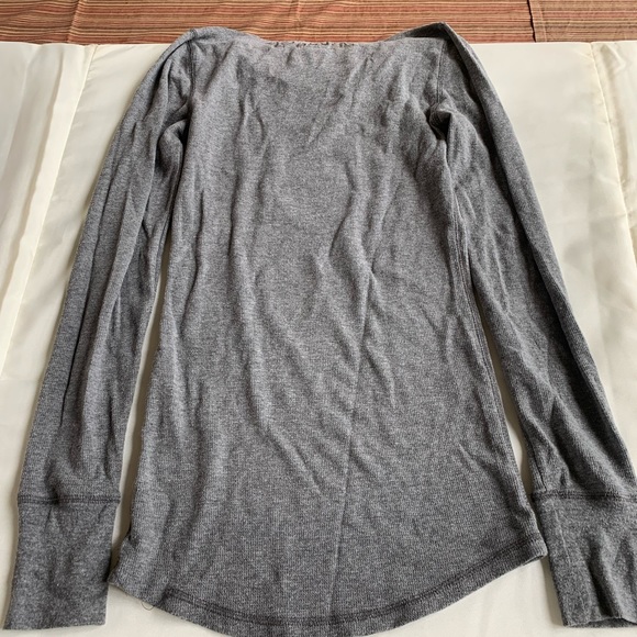 Victoria’s Secret PINK UCF grey light waffle thermal long-sleeve shirt SZ. SMALL - Picture 5 of 8